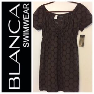 🆕 La Blanca Cotton Eyelet Beach Cover Up